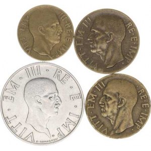 Itálie, Vittorio Emanuele III.(1900-1946), 5 Centesimi 1941 R rok XIX; +10 Centes. 1939 R rok XVII,