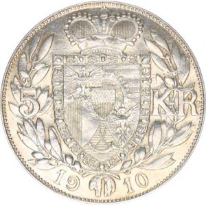 Liechtenstein, Johann (1858-1929), 5 Kronen 1910 R Y. 4 (24,003 g)