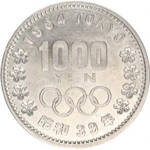 Japonsko, Hirohito (1926-1989), 1000 Yen rok 39 (1964) - OH Tokyo 1964 Y. 80 R