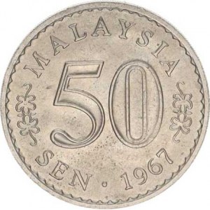 Malaysia, 50 Sen 1967 KM 5.2