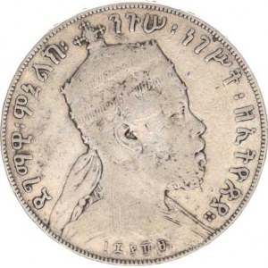 Ethiopie, Menelik II. (1889-1913), 1 Birr EE 1889 A (1897 AD) KM 5 27,89 g