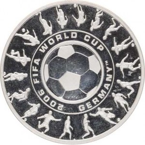 Austrálie, Alžběta II. (1952-), 1 Dollar 2006 - MS ve fotbale Německo, uprostřed vsazený 25 Cents