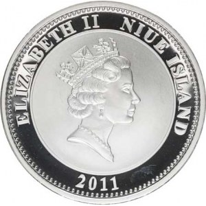 Niue, 1 Dollar 2011 - Svatba prince Williama a Catherine Middleton