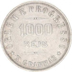 Brazilie, 1000 Reis 1906 KM 507 R