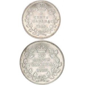 Kanada, 5 Cents 1920; +10 Cents 1920 2 ks