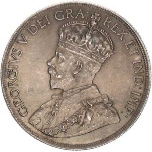 Kanada, 1 Dollar 1936 - kanoe KM 31 pěkná patina