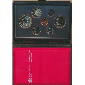 Kanada, Mincovní sada 1979 (1,5,10,25,50 Cents, 1 Dollar, +1 Dollar pamě