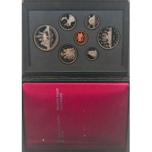 Kanada, Mincovní sada 1987 (1,5,10,25,50 Cents, 1 Dollar, +1 Dollar pamě