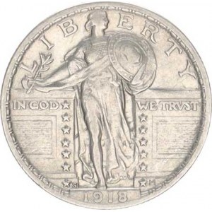 U.S.A., 1/4 Dollar 1918 S