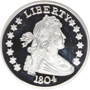 U.S.A., 1 Dollar 1804 sběratelská ražba bílý kov 40 mm 28,155 g