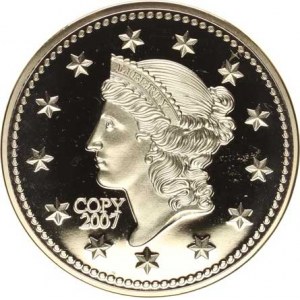 U.S.A., 1 Dollar 1849 Liberty Replika 2007 vydání fy GÖDE
