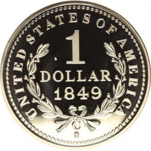 U.S.A., 1 Dollar 1849 Liberty Replika 2007 vydání fy GÖDE