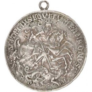 Náboženské medaile, Svatojířská medaile - litá Ag 43 mm 15,179 g ouško
