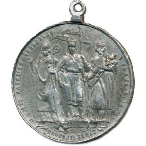 Náboženské medaile, Praha - II. sjezd katolíků českoslov. 1898, Tři zemští patroni: s