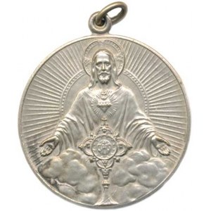Náboženské medaile, Čestná stráž Nejsvětější svátosti. A: Ježíš Kristus se symbolem N