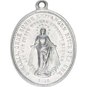 Náboženské medaile, Františkáni - A: Svatý František s křížem a lebkou, francouzský o