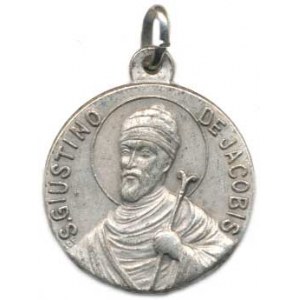 Náboženské medaile, Lazarité - Kongregace založená Vincencem z Pauly. A: Svatý Justin