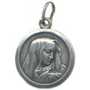 Náboženské medaile, Panna Marie Bolestná, stranově obrácená varianta obrazu Madonna d