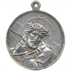 Náboženské medaile, Pašijová medaile, A: Poprsí Ježíše Krista s trnovou korunou, nes