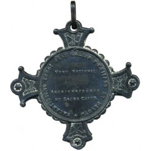 Náboženské medaile, Francie - Paříž, bazilika Sacre Coeur, Montmartre. Odznk člena ar
