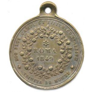 Náboženské medaile, Itálie - Řím, Maria Matka Obdivuhodná. A: Sedící postava, opis MA
