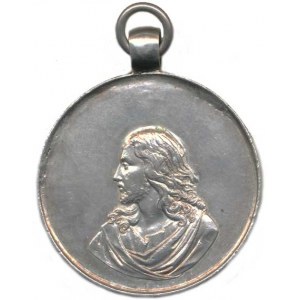 Náboženské medaile, Německo - Křestní medaile, A: Svatý Jan křtí Krista v Jordánu, v