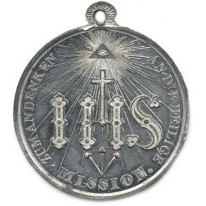 Náboženské medaile, Německo - Passau, Panna Maria Pasovská, památka na misie. A: O MA