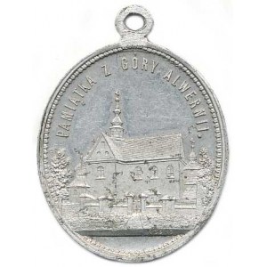 Náboženské medaile, Halič - Alwernia, A: poutní chrám Stigmat svatého Františka, pols