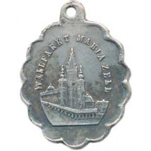 Náboženské medaile, Rakousko - Mariazell, poutní medailka, A: Bazilika Narození Pann