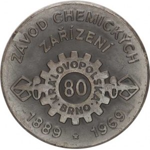 Brno, Královopolská Brno 80 závod chemických zařízení 1889-1969, logo