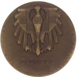 Olomouc, 50. výročí pobočky ČNS v Olomouci 1929-1979 bronz 40 mm 26,