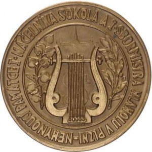 Plzeň, Hynek Palla, hudební skladatel 1837-1937, poprsí čelně a opis / N