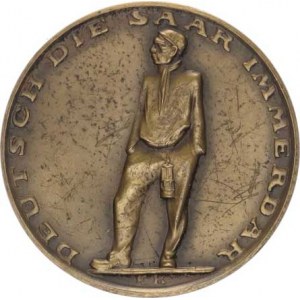 Německo, Lidové hlasování v Sársku 13.1.1935, mapa / Deutsche die Saar im