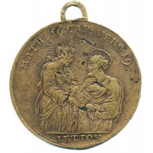 Vatikán - Papežský stát, Pius VII., poprsí papeže zleva, opis / Kristus předává Petrovi kl