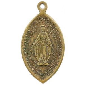 Vatikán - Papežský stát, Pius IX. - Vyhlášení Neposkvrněného početí Panny Marie, A: V poli