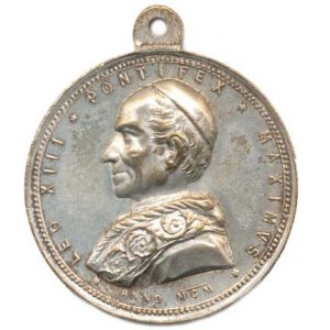 Vatikán - Papežský stát, Leo XIII., medaile na Svatý rok 1900, A: Poprsí papeže zleva, opi