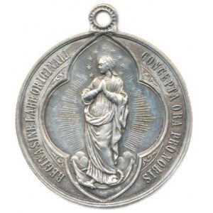 Vatikán - Papežský stát, Pius X., Medaile k uctění Neposkvrněného početí Panny Marie, A: P