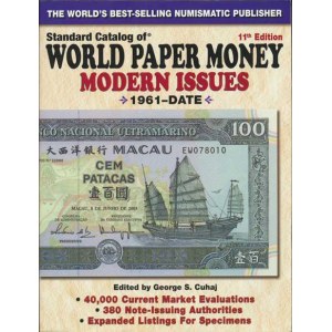 Notafilie, Cuhaj G.: WORLD PAPER MONEY, Modern Issues 1961- Date 11. vydání