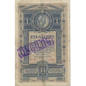 Rakousko - Uhersko, 1 Gulden 1882 sér. Tg 10 - razítko: UNGILTIG Pick A 154