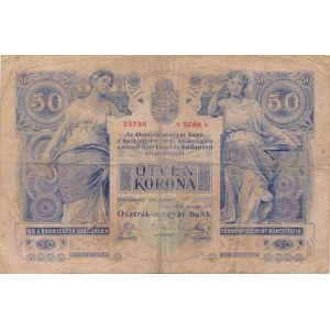 Rakousko - Uhersko, 50 Kronen 2.1. 1902 sér. 1169 Pick 6