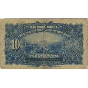 Jugoslávie, 10 Dinara 1.11. 1920 sér. AL Pick 21 R