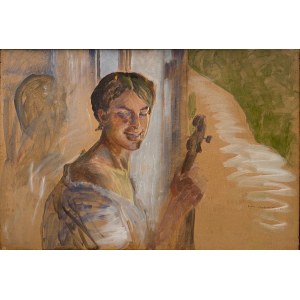 Jacek Malczewski (1854-1929), Portret córki Julii, 1911