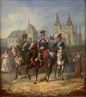 Stanisław Bryniarski(1828-1914), ''Wjazd generała Henryka Dąbrowskiego do Poznania''