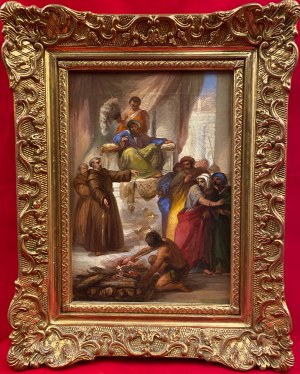 Eugène Delacroix?, ''Spotkanie św Franciszka z sułtanem al Malikiem''