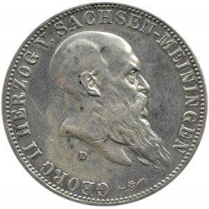 Niemcy, Saksonia-Meiningen, Georg II, 5 marek 1901 D, Monachium