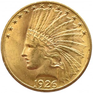USA, Indianin, 10 dolarów 1926, Filadelfia, UNC