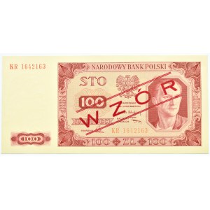 Polska, RP, 100 złotych 1948, seria KR, Warszawa, WZÓR, UNC