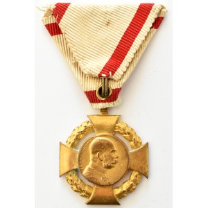 Franciszek Józef I, Wojskowy Krzyż Jubileuszowy (Militär-Jubiläumskreuz) ze wstążka dla wojskowego
