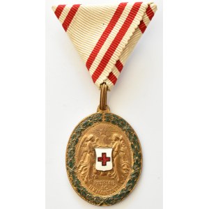 Franciszek Józef I, Odznaka Honorowa Austriackiego Czerwonego Krzyża (Ehrenzeichen für Verdienste um das Rote Kreuz), stopień brązowy