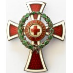 Franciszek Józef I, Odznaka Honorowa Austriackiego Czerwonego Krzyża (Ehrenzeichen für Verdienste um das Rote Kreuz), krzyż oficerski, srebro
